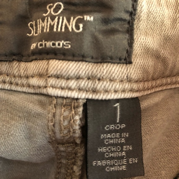 Chico’s brownish-grayish crops - Picture 2 of 3